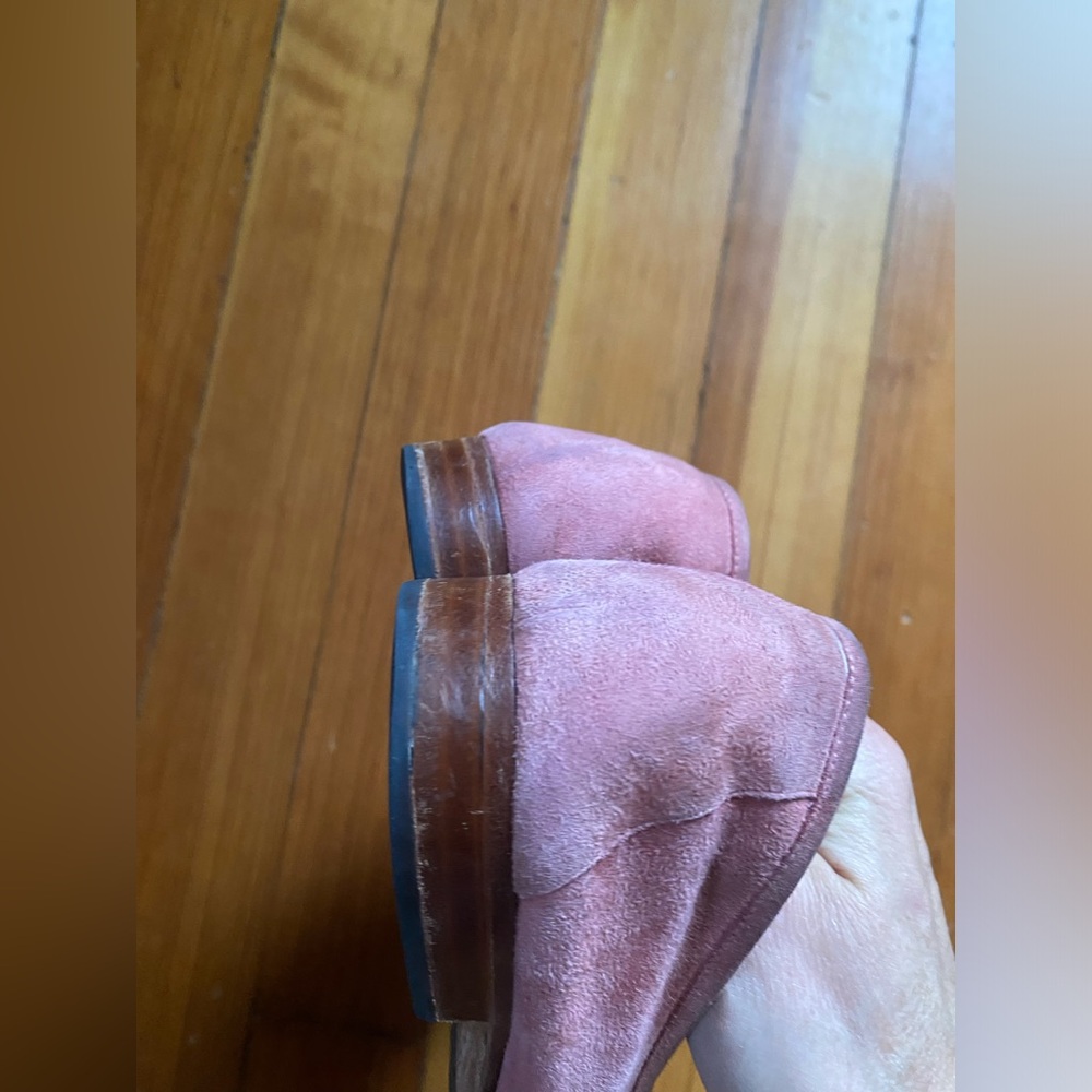 Mansur Gavriel Pink Suede Loafers 38 - Picture 8 of 9